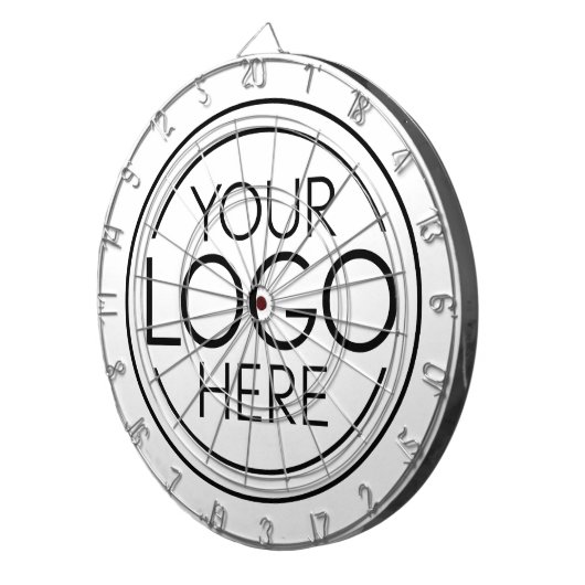 Voeg uw Logo Business Modern Minimalist toe Dartbord (Voorkant Rechts)