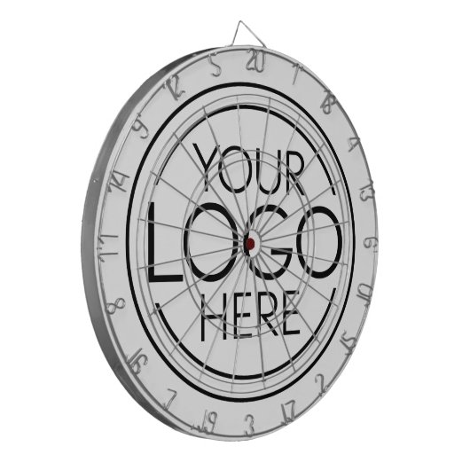 Voeg uw Logo Business Modern Minimalist toe Dartbord (Voorkant Links)