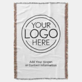 Voeg uw Logo Business Modern Minimalist toe Deken (Voorkant Verticaal)