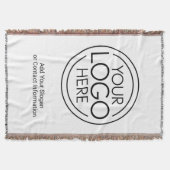 Voeg uw Logo Business Modern Minimalist toe Deken (Voorkant)