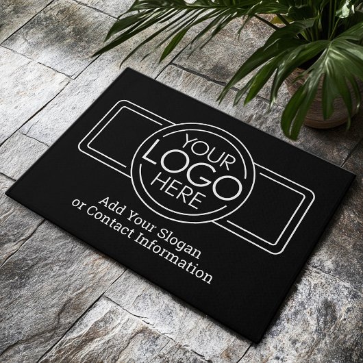 Voeg uw Logo Business Modern Minimalist toe Deurmat