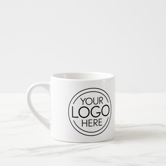 Voeg uw Logo Business Modern Minimalist toe Espresso Kop (Links)
