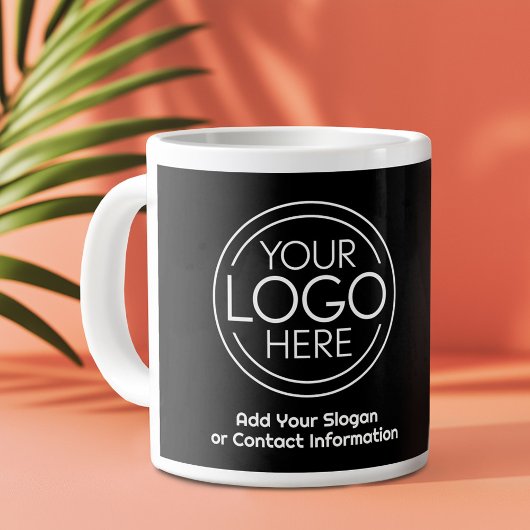 Voeg uw Logo Business Modern Minimalist toe Grote Koffiekop