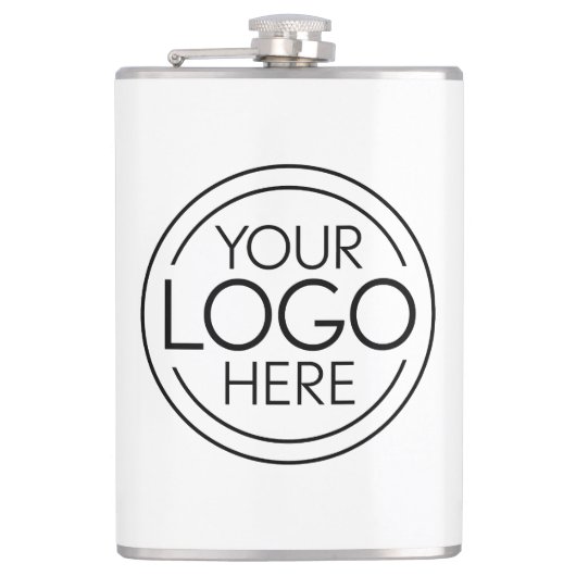 Voeg uw Logo Business Modern Minimalist toe Heupfles (Voorkant)