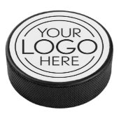 Voeg uw Logo Business Modern Minimalist toe Hockey Puck (3/4)