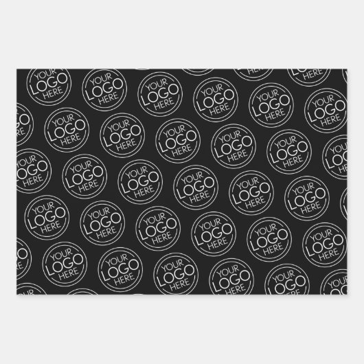 Voeg uw Logo Business Modern Minimalist toe Inpakpapier Vel (Voorkant 2)