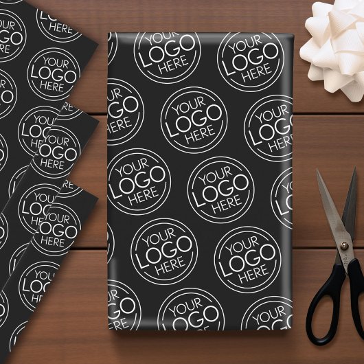 Voeg uw Logo Business Modern Minimalist toe Inpakpapier Vel