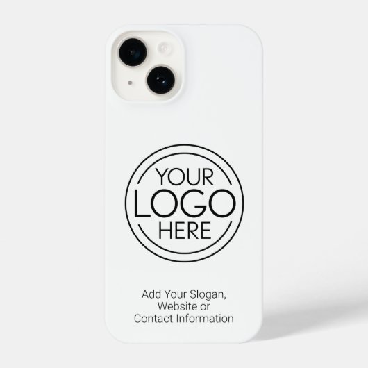 Voeg uw Logo Business Modern Minimalist toe iPhone Hoesje (Achterkant)
