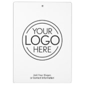 Voeg uw Logo Business Modern Minimalist toe Klembord (Achterkant)