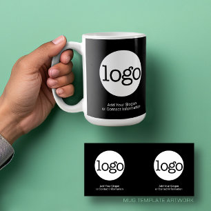 Voeg uw Logo Business Modern Minimalist toe Koffiemok