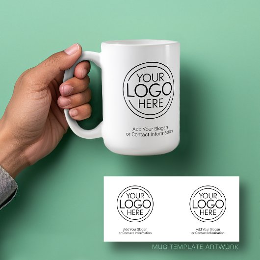 Voeg uw Logo Business Modern Minimalist toe Koffiemok