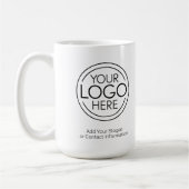 Voeg uw Logo Business Modern Minimalist toe Koffiemok (Links)