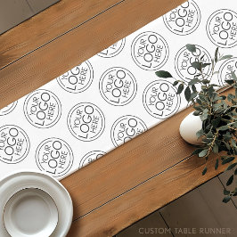 Voeg uw Logo Business Modern Minimalist toe Korte Tafelloper