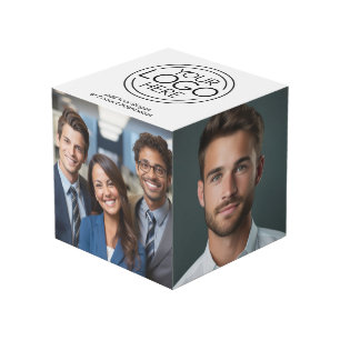Voeg uw Logo Business Modern Minimalist toe Kubus