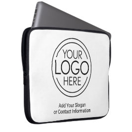 Voeg uw Logo Business Modern Minimalist toe Laptop Sleeve