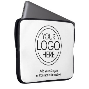 Voeg uw Logo Business Modern Minimalist toe Laptop Sleeve