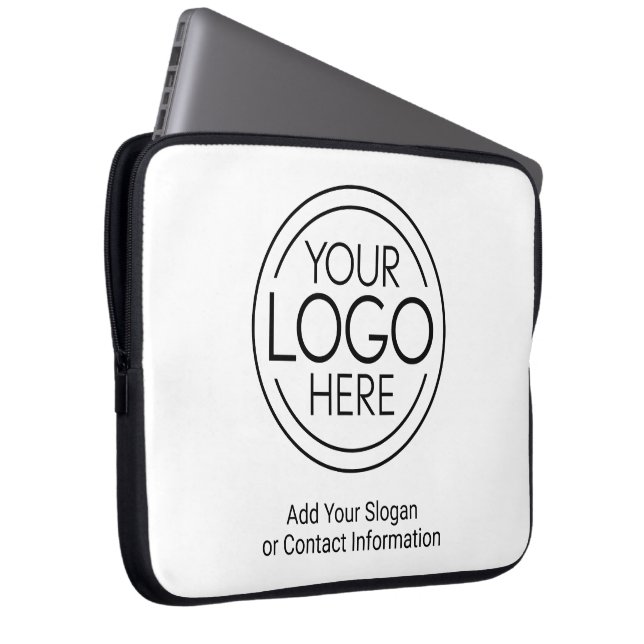 Voeg uw Logo Business Modern Minimalist toe Laptop Sleeve (Voorkant Rechts)