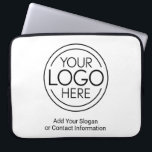 Voeg uw Logo Business Modern Minimalist toe Laptop Sleeve<br><div class="desc">Perfect voor een kantoor-conventie of presentatiecadeau, deze logo laptophoezen zijn eenvoudig van ontwerp. U kunt de achtergrondkleur wijzigen zodat deze overeenkomt met de kleur die coördineert met de logo van uw bedrijf. De extra regels van het type kunnen worden gebruikt voor contactgegevens van het bedrijf of voor een plek om...</div>