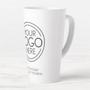 Voeg uw Logo Business Modern Minimalist toe Latte Mok