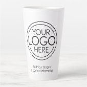 Voeg uw Logo Business Modern Minimalist toe Latte Mok (Voorkant)
