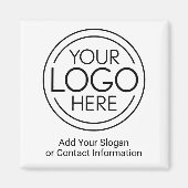 Voeg uw Logo Business Modern Minimalist toe Magneet (Voorkant)
