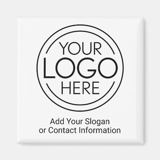 Voeg uw Logo Business Modern Minimalist toe Magneet (Voorkant)