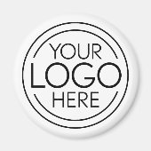 Voeg uw Logo Business Modern Minimalist toe Magneet (Voorkant)