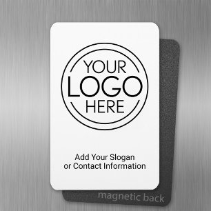 Voeg uw Logo Business Modern Minimalist toe Magneet