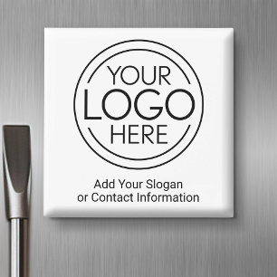 Voeg uw Logo Business Modern Minimalist toe Magneet