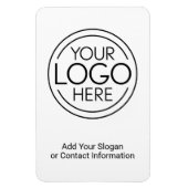 Voeg uw Logo Business Modern Minimalist toe Magneet (Verticaal)