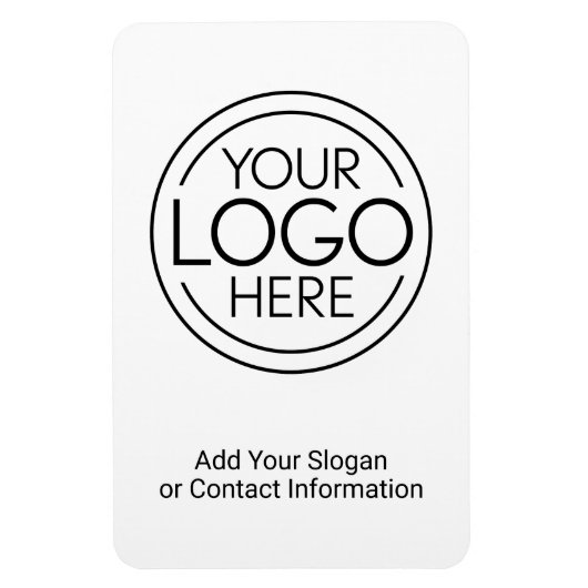 Voeg uw Logo Business Modern Minimalist toe Magneet (Verticaal)