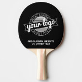 Voeg uw Logo Business Modern Minimalist toe met te Tafeltennisbatje (Voorkant)