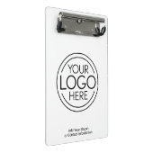 Voeg uw Logo Business Modern Minimalist toe Mini Klembord (Schuin)