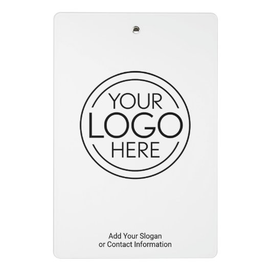 Voeg uw Logo Business Modern Minimalist toe Mini Klembord (Achterkant)