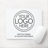 Voeg uw Logo Business Modern Minimalist toe Muismat (Met muis)