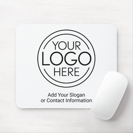 Voeg uw Logo Business Modern Minimalist toe Muismat (Met muis)