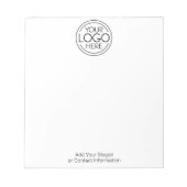 Voeg uw Logo Business Modern Minimalist toe Notitieblok (Voorkant)