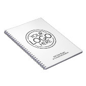 Voeg uw Logo Business Modern Minimalist toe Notitieboek (Rechterzijde)