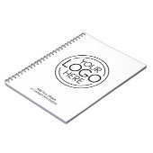 Voeg uw Logo Business Modern Minimalist toe Notitieboek (Linkerzijde)