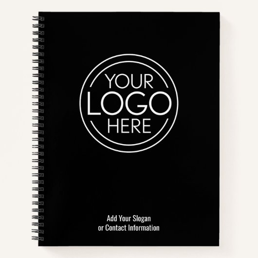 Voeg uw Logo Business Modern Minimalist toe Notitieboek (Voorkant)