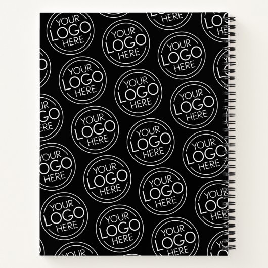 Voeg uw Logo Business Modern Minimalist toe Notitieboek (Achterkant)