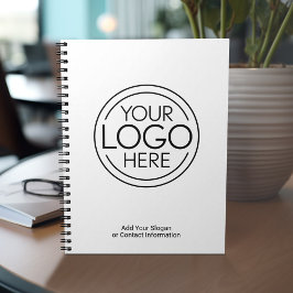 Voeg uw Logo Business Modern Minimalist toe Notitieboek