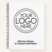 Voeg uw Logo Business Modern Minimalist toe Notitieboek (Voorkant)