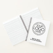Voeg uw Logo Business Modern Minimalist toe Notitieboek (Binnen)
