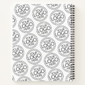 Voeg uw Logo Business Modern Minimalist toe Notitieboek (Achterkant)