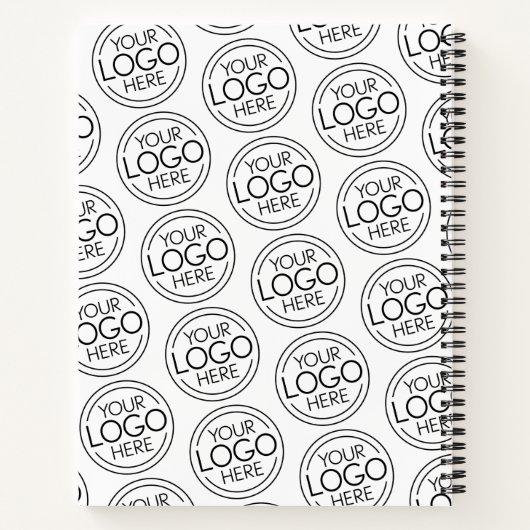 Voeg uw Logo Business Modern Minimalist toe Notitieboek (Achterkant)