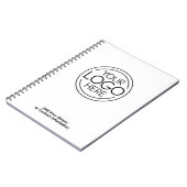 Voeg uw Logo Business Modern Minimalist toe Notitieboek (Linkerzijde)