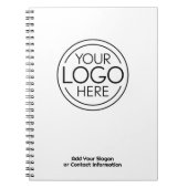 Voeg uw Logo Business Modern Minimalist toe Notitieboek (Voorkant)