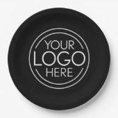 Voeg uw Logo Business Modern Minimalist toe Papieren Bordje (Voorkant)