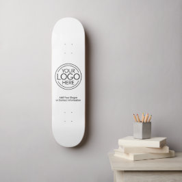 Voeg uw Logo Business Modern Minimalist toe Persoonlijk Skateboard